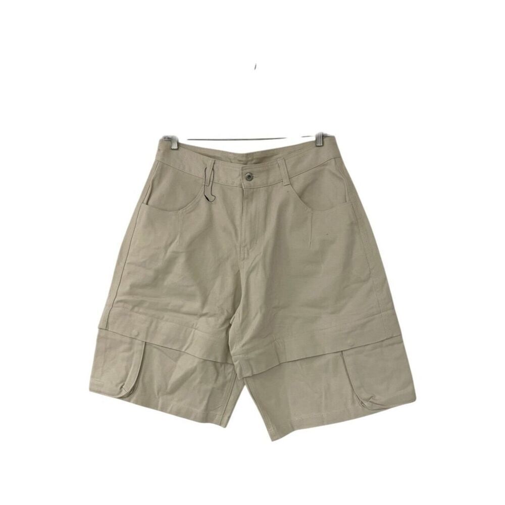 Zara Mens Cargo Shorts EU 44 US 34  Beige Utility Multi-Pocket 4877/416 NWOT